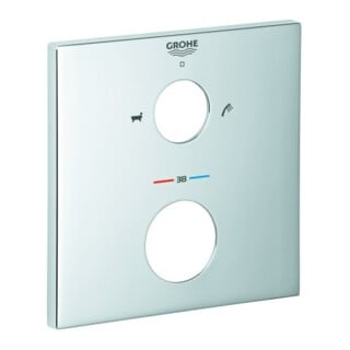 Grohe Rosace 49103 carrée pour ensembles de montage THM chrome
