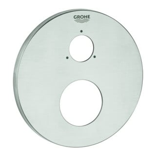 Grohe Rosace 49108 ronde pour kits de montage EHM supersteel