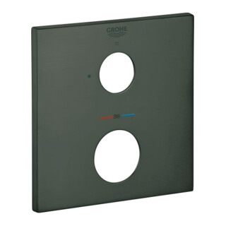 Grohe Rosace 49109 carrée pour THM-FMS graphite dur brossé