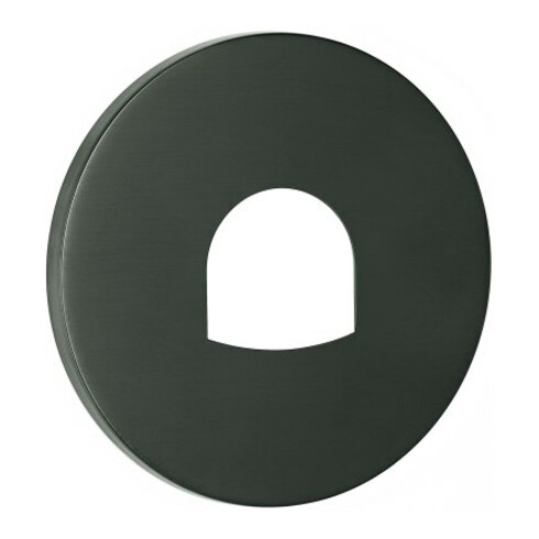 Grohe Rosace 49116 ronde pour EHM-FMS graphite dur brossé