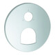 Grohe Rosace 49117 ronde pour ensembles de montage EHM chrome-1