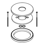 Grohe Rosace et bague d'espacement 46971 pour Essence supersteel-4