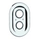 Grohe Rosace ovale 47188 225x150 pour Automatic 2000/Sentosa chrome ancien-1