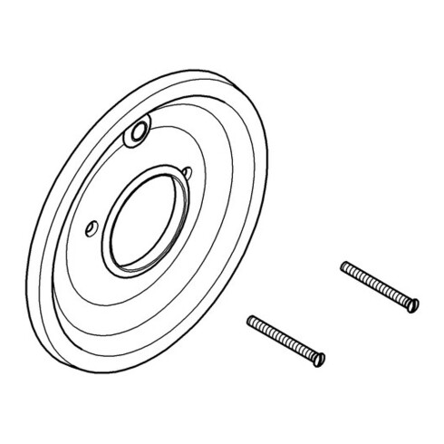 Grohe Rosette 46057 d: 170mm für Einhandmischer chrom