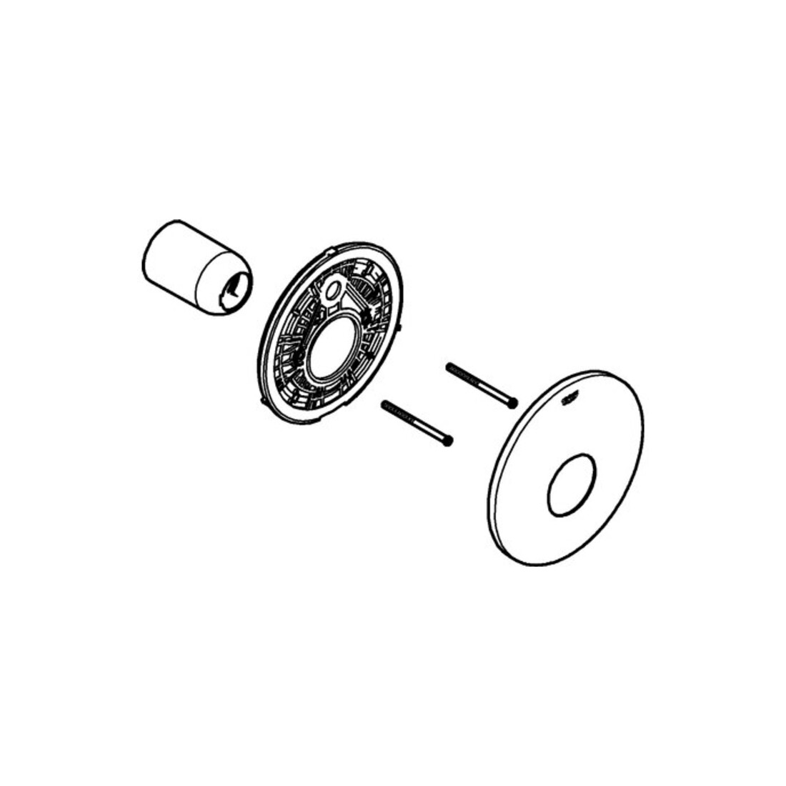 Grohe Rosette 46904 chrom chrom