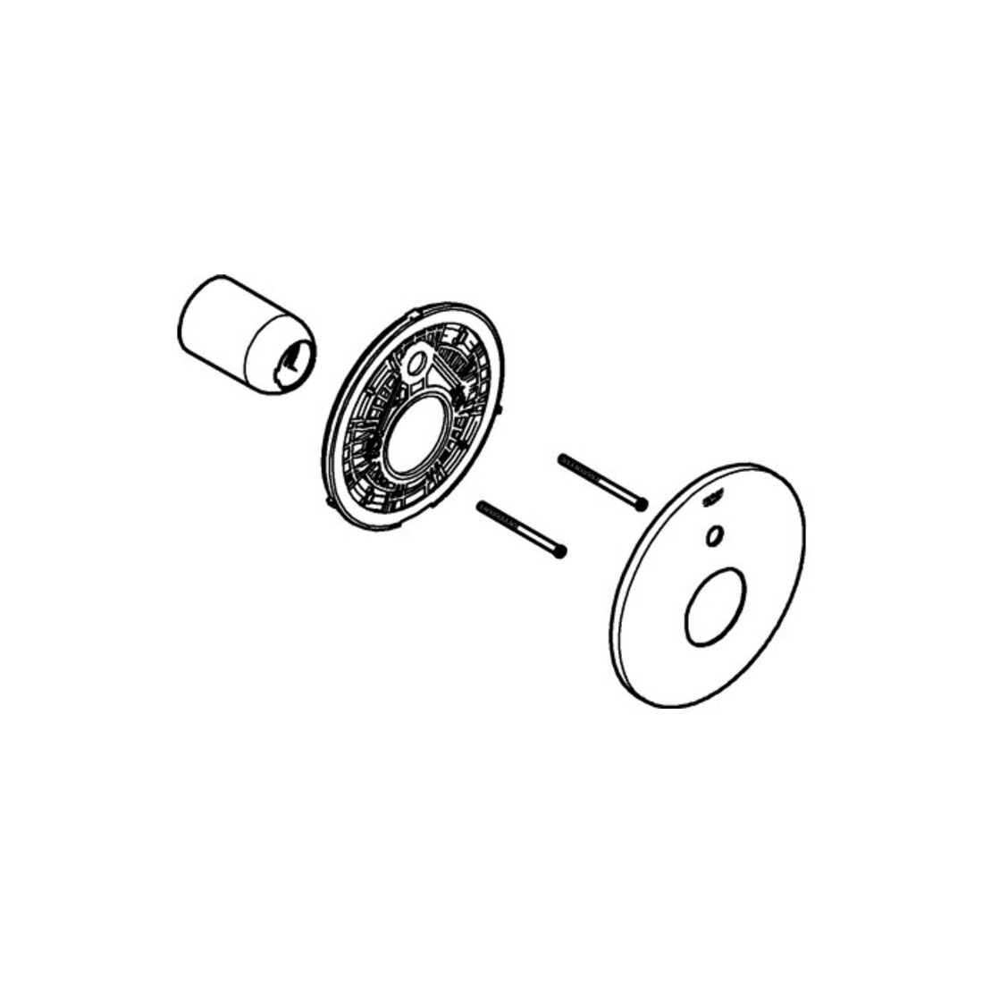 Grohe Rosette 46905 chrom chrom