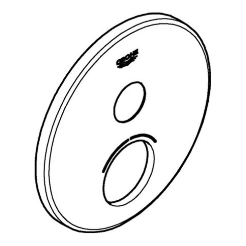 Grohe Rosette 46991 rund für SmartControl chrom