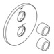 Grohe Rosette 47809 moon white moon white-3
