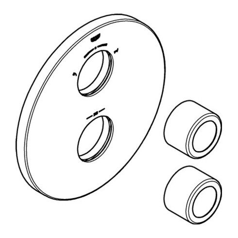 Grohe Rosette 47810 moon white moon white