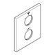 Grohe Rosette 47828 moon white moon white-3