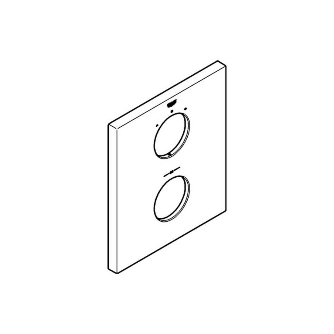 Grohe Rosette 47828 moon white moon white