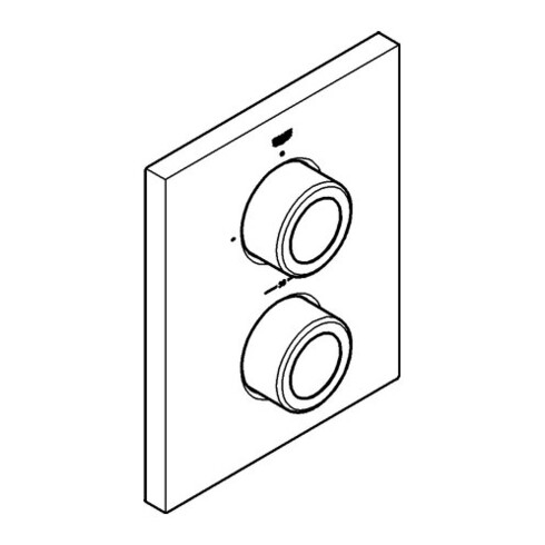 Grohe Rosette 47901 chrom chrom