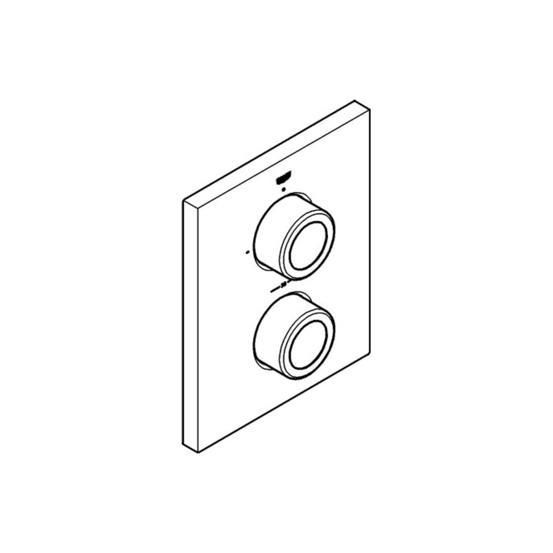 Grohe Rosette 47901 chrom chrom