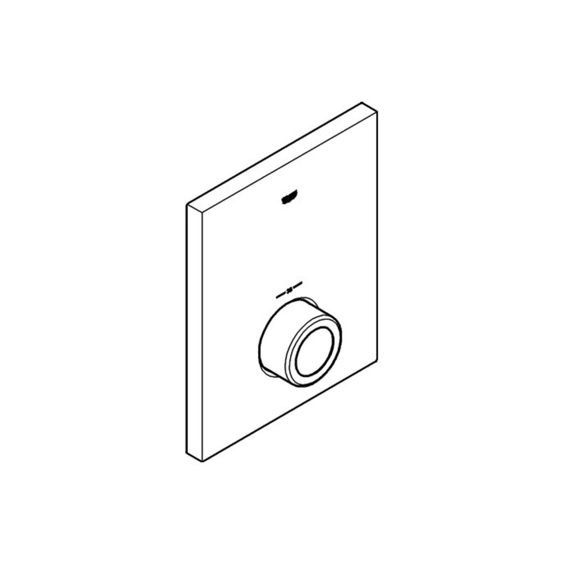 Grohe Rosette 47902 chrom chrom