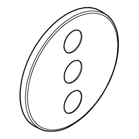 Grohe Rosette 48366 ronde pour SmartControl chrome