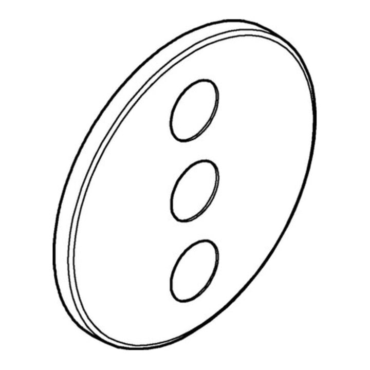 Grohe Rosette 48366 ronde pour SmartControl chrome