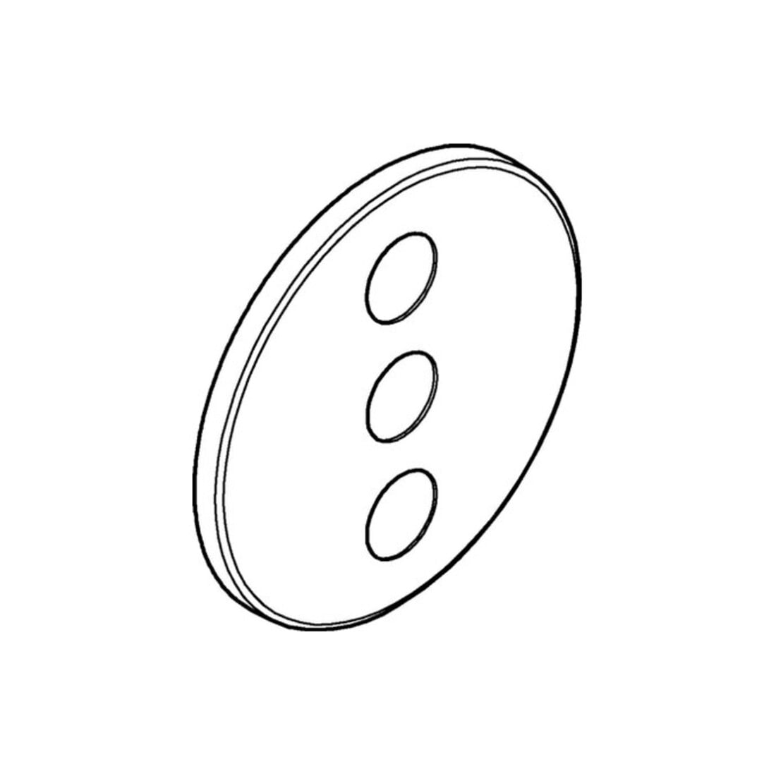 Grohe Rosette 48366 ronde pour SmartControl chrome