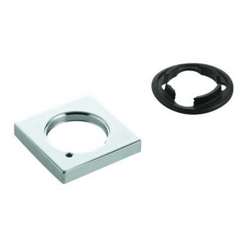Grohe Rosette 48421 eckig für Waschtischbatterien ohne Zugstange chrom