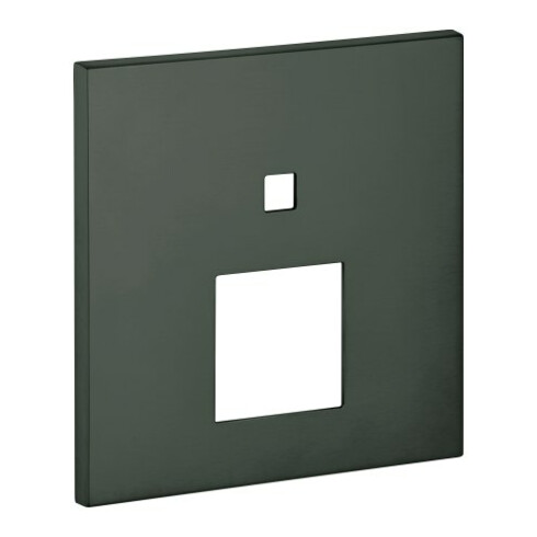 Grohe Rosette 48431 carrée pour EHM-FMS avec commutateur 2 voies graphite brossé