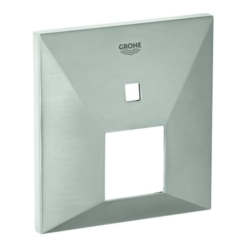 Grohe Rosette 48437 eckig für EHM- Fertigmontagesets 2 ASV supersteel