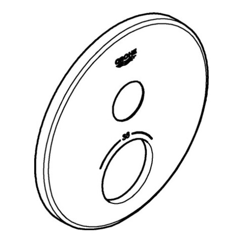 Grohe Rosette 49030 rund für SmartControl chrom