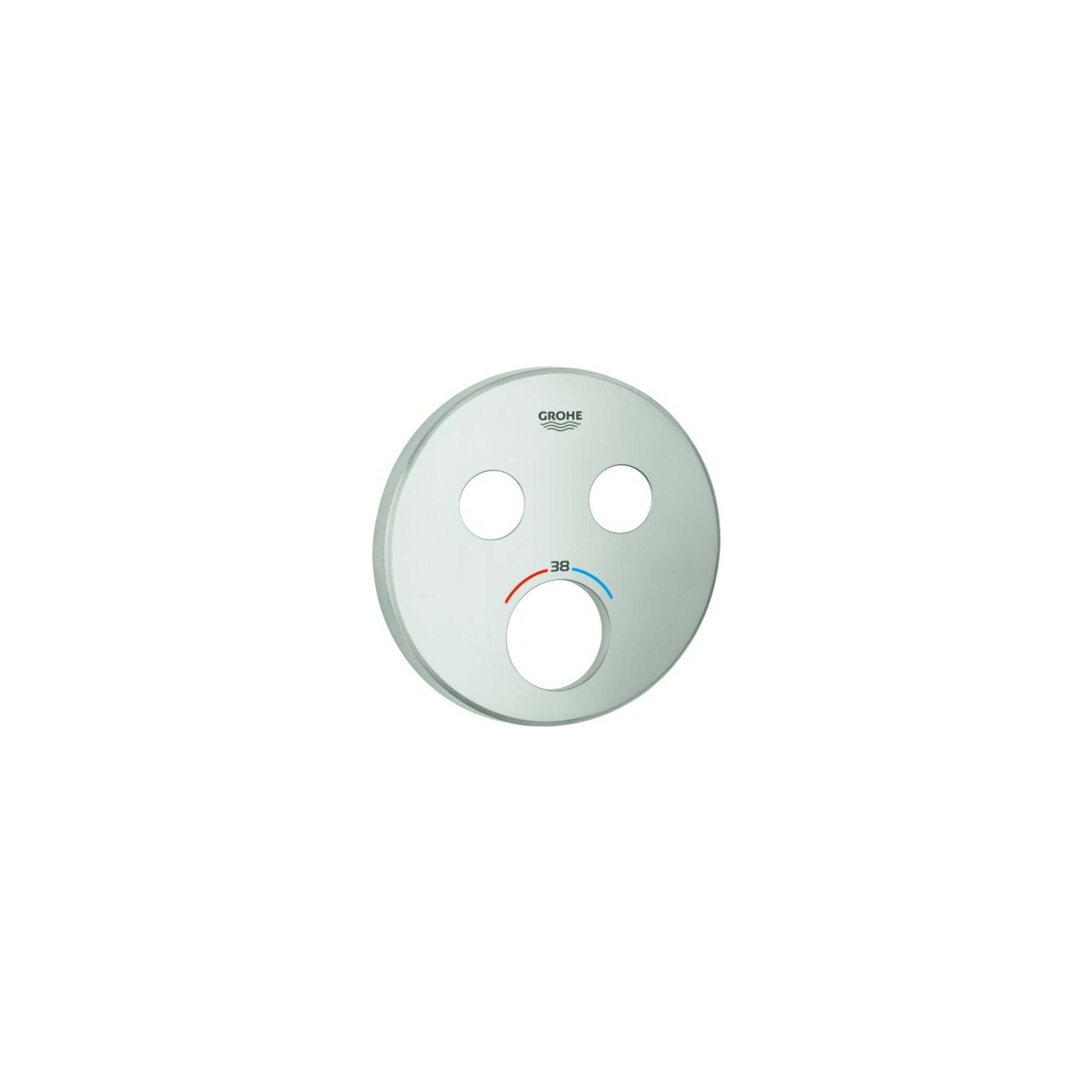 Grohe Rosette 49032 rund für SmartControl supersteel
