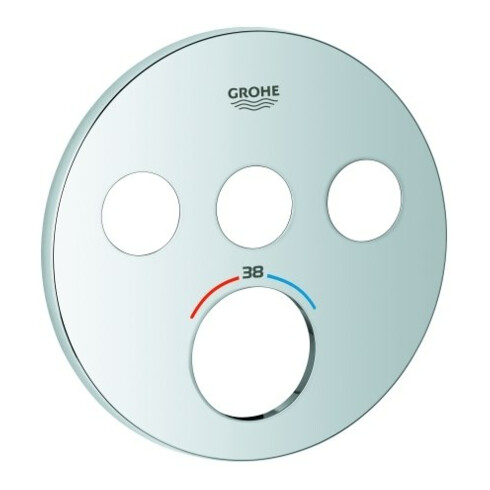 Grohe Rosette 49035 für SmartControl UP-THM rund mit 3 ASV chrom