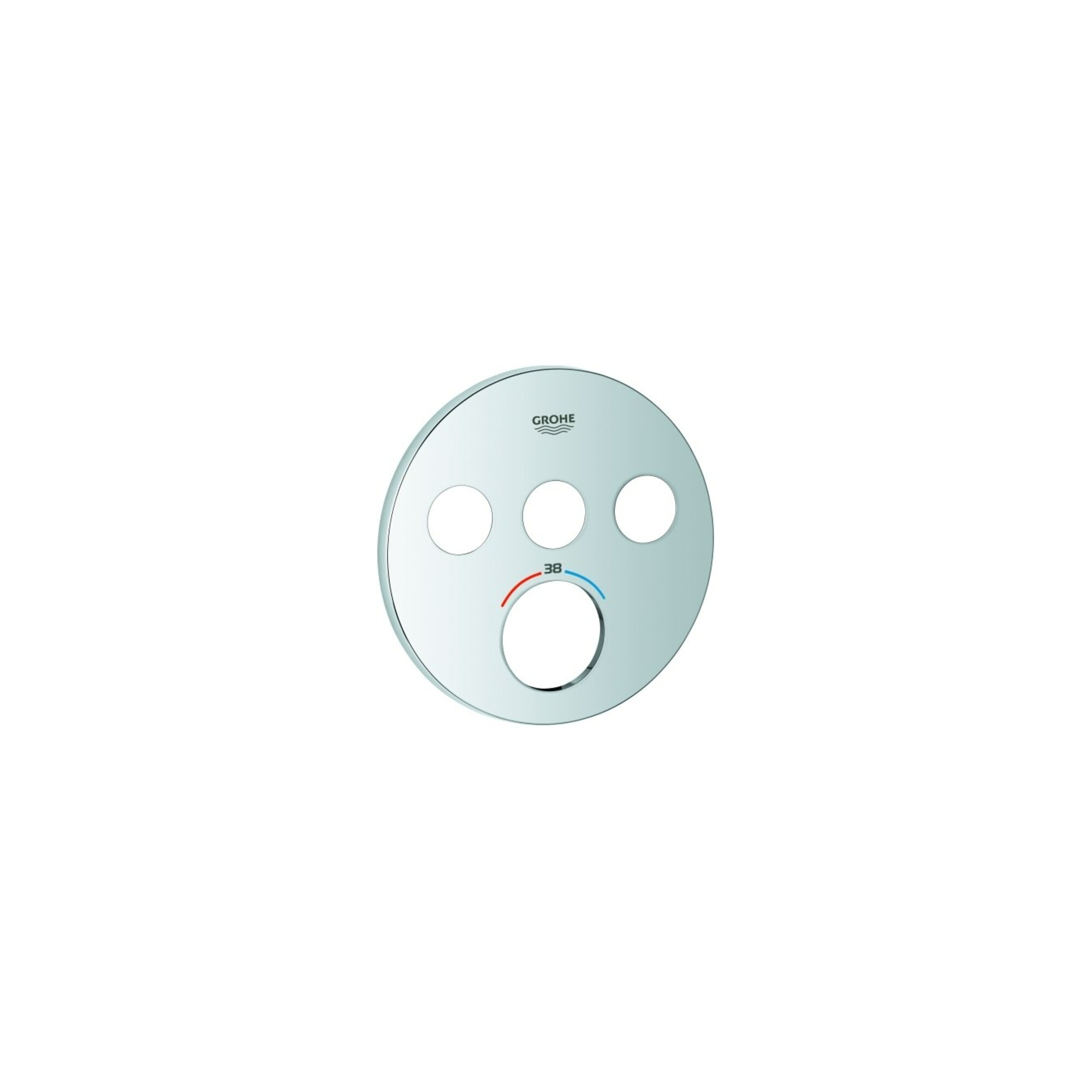 Grohe Rosette 49035 für SmartControl UP-THM rund mit 3 ASV chrom