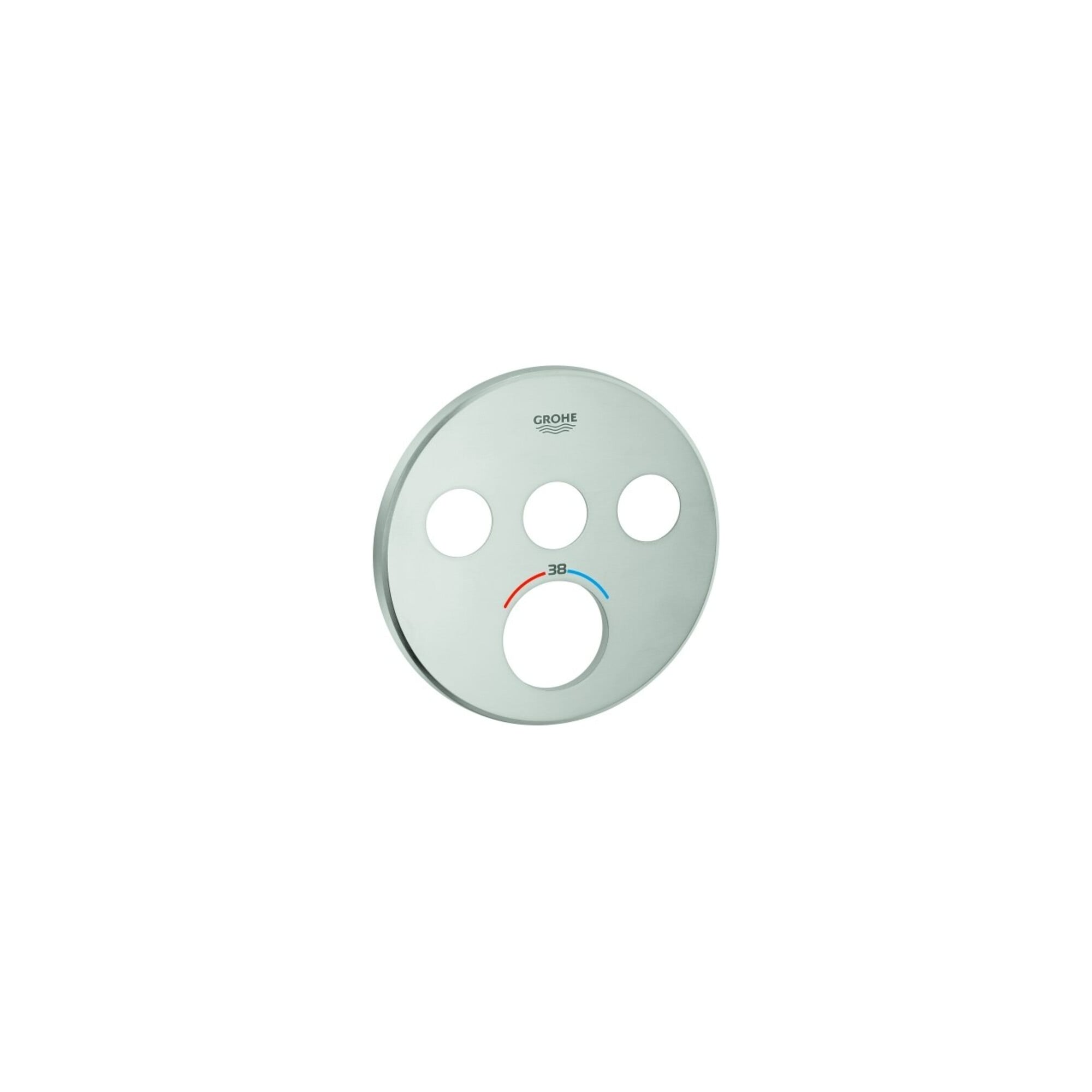 Grohe Rosette 49035 für SmartControl UP-THM rund mit 3 ASV supersteel
