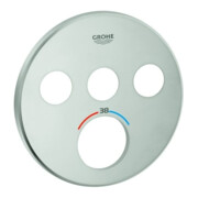 Grohe Rosette 49035 pour SmartControl UP-THM ronde avec 3 ASV supersteel