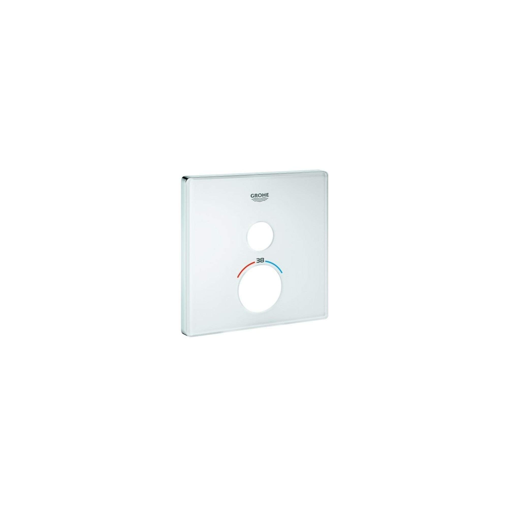 Grohe Rosette 49038 eckig für SmartControl moon white