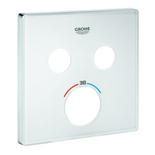 Grohe Rosette 49040 pour SmartControl UP-THM carré avec 2 ASV blanc lune