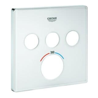 Grohe Rosette 49043 für SmartControl UP-THM eckig mit 3 ASV moon white