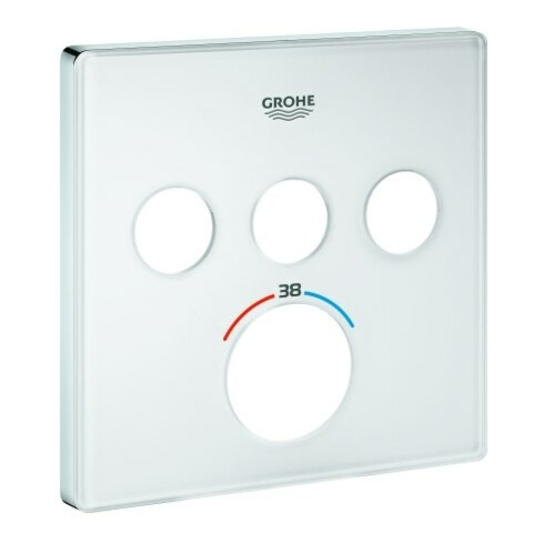 Grohe Rosette 49043 für SmartControl UP-THM eckig mit 3 ASV moon white