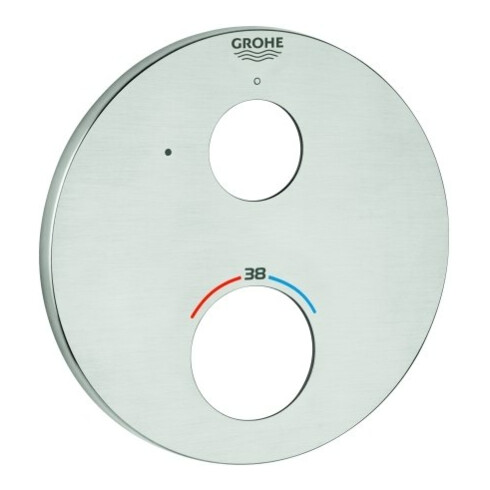 Grohe Rosette 49073 rund für Thermostat-FMS supersteel