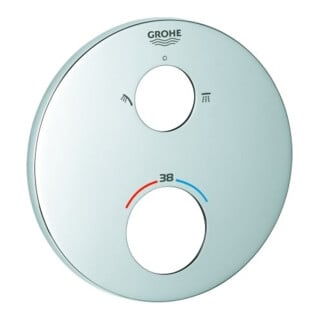 Grohe Rosette 49074 rund für THM-Fertigmontagesets chrom