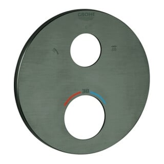 Grohe Rosette 49074 rund für THM-FMS hard graphite gebürstet