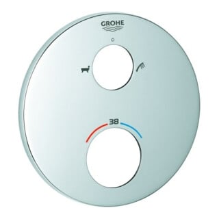 Grohe Rosette 49075 ronde pour ensembles thermostatiques finition chrome