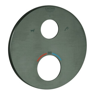 Grohe Rosette 49075 ronde pour THM-FMS graphite dur brossé