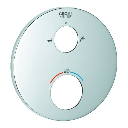 Grohe Rosette 49075 rund für Thermostat-Fertigmontagesets chrom