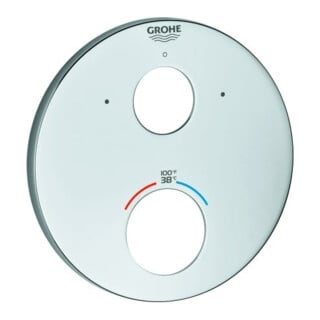 Grohe Rosette 49098 für Fertigmontageset THM rund chrom