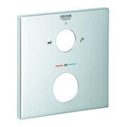 Grohe Rosette 49103 eckig für THM-Fertigmontagesets chrom
