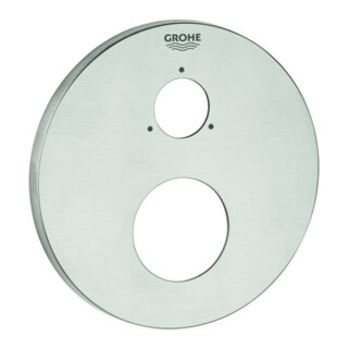Grohe Rosette 49108 rund für EHM-Fertigmontagesets supersteel