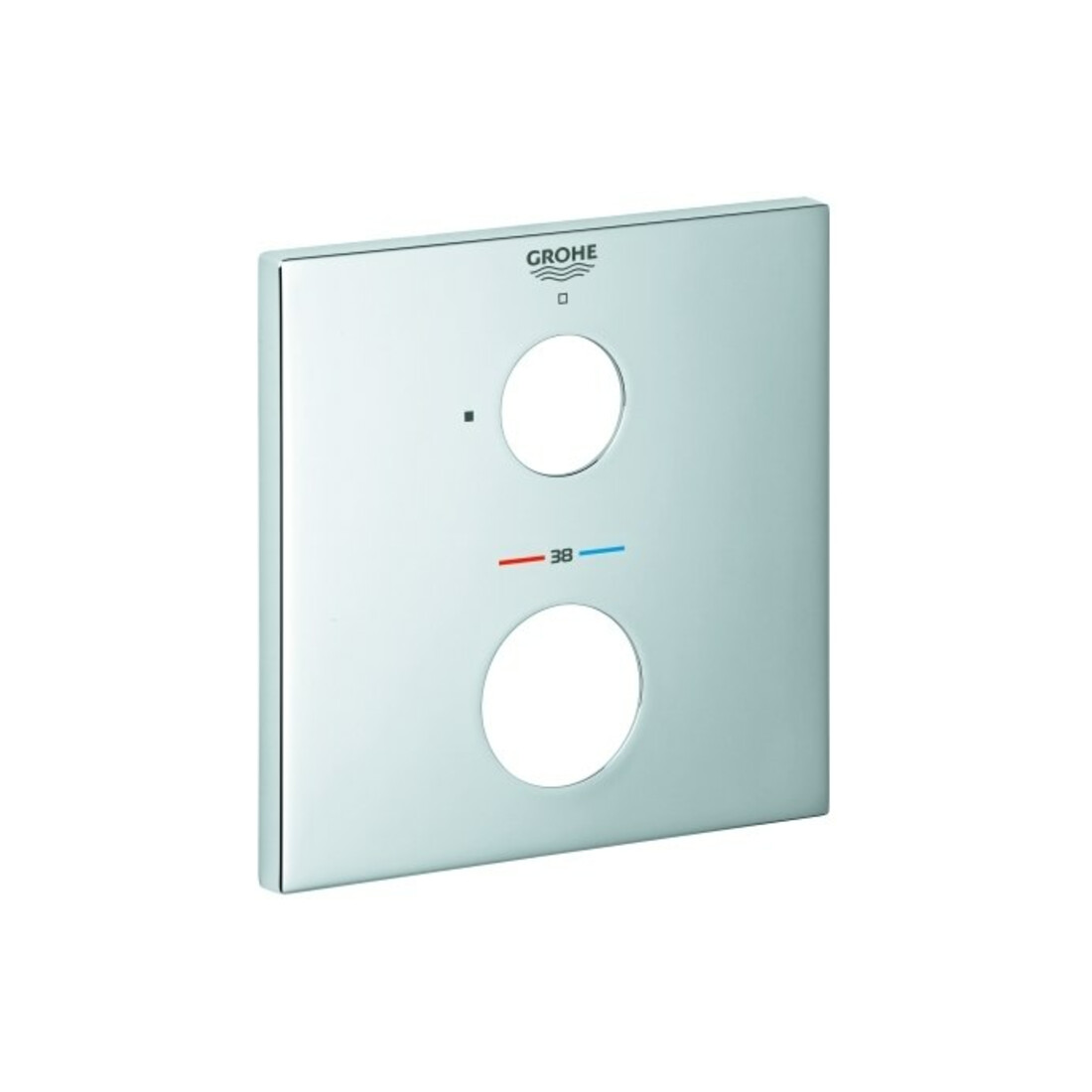 Grohe Rosette 49109 carrée pour ensembles de montage THM chrome