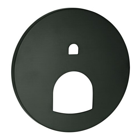 Grohe Rosette 49118 rund für EHM-FMS mit 2-Wege Umstellung hard graphite geb.