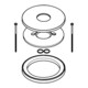Grohe Rosette und Distanzring 46971 für Essence nickel gebürstet-3
