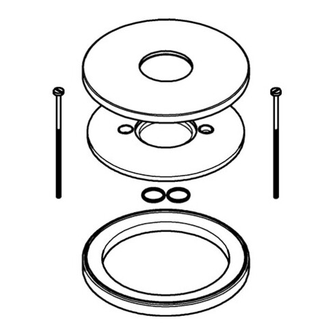 Grohe Rosette und Distanzring 46971 für Essence nickel gebürstet