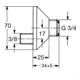 Grohe S-Anschluss 3/8" x 3/4", verstellbar 17 mm chrom-2