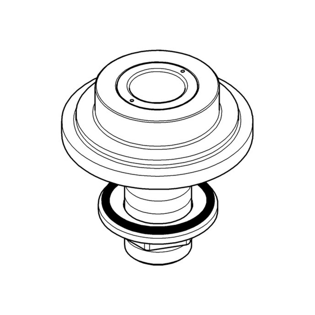 Grohe Schlauchdurchführung 47668 für HB Atrio 3-/4-Loch Wannenkombination chrom