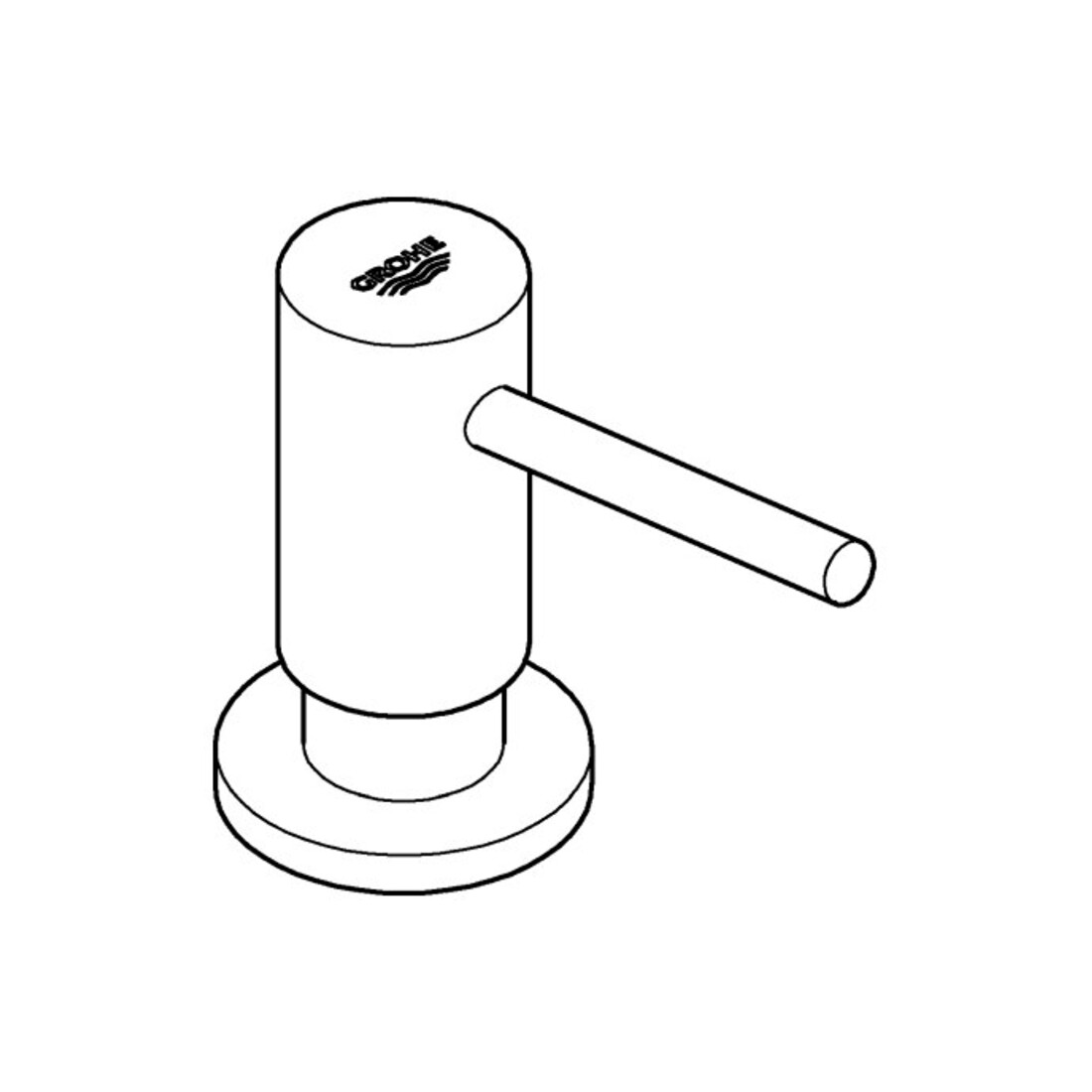 Grohe Seifenspender Cosmopolitan 0,4 l, Behälter, f Seife, hard graphite